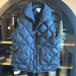 J. Crew Blue Quilted Vest